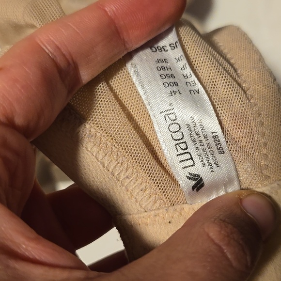 Wacoal 36G Full-Coverage Bra Tan Nude Molded Cups Seamless - Picture 3 of 3